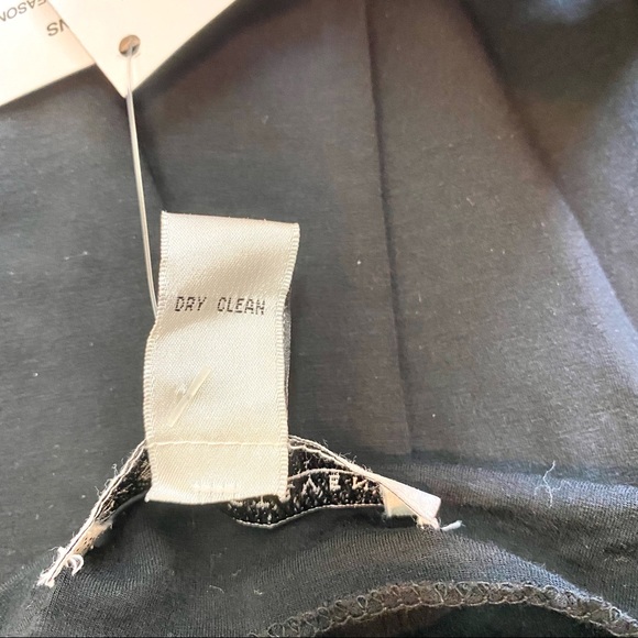 Valerie Stevens Top NWT Black Long-sleeve High Neck - Picture 5 of 7